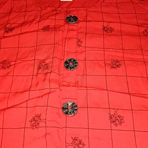 Beautiful Red Kurti XL