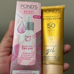 Ponds Serum & Sunscreen