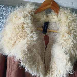 Women Suede Fur Jacket