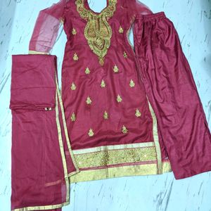 Suit Set 3pc New Condition Designer Magenta Color