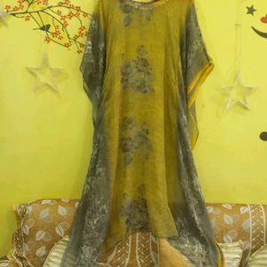 Kaftan Chiffon Kurta💛