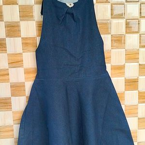 Navy Blue Denim Dungri Skirt Top