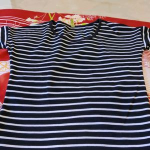 Black & White Striped Top