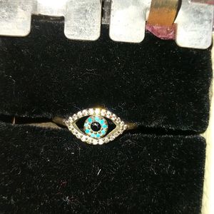 Blue Evil Eye Ring Trendy