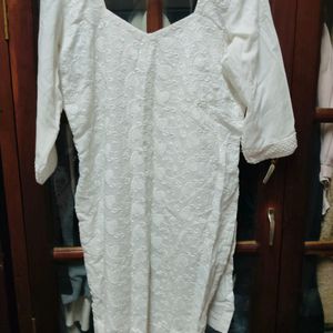 White Kurta & Salwar Set