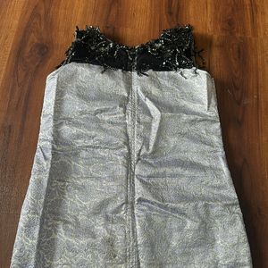 Silver one piece dress for 6-8yrs old girl