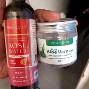 Rose Water & Aloevera Gel Combo