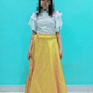 Yellow Skirt And Top