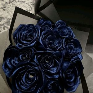 Aesthetic Ribbon Rose Bouquet With Glitter