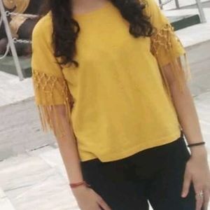 Beautiful Yellow Top For Women