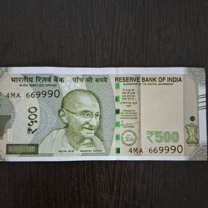 4MA 669990; 500 RUPEES NOTE