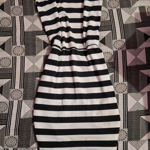 Black N White Bodycon Dress