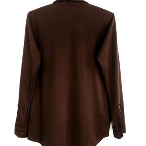 Casual Coffee Brown Shirt