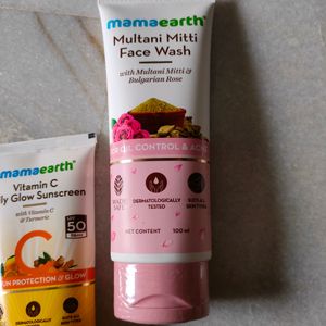 SEALED! Mamaearth Sunscreen And FaceWash