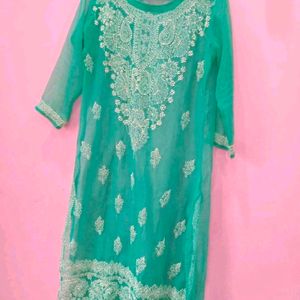 CHIKANKARI KURTA SUIT SET