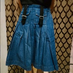 Denim Tennis Skirt