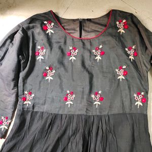 Grey Anarkali Kurta