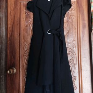 Black Collar Dress🖤 (Side Tieup)