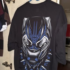 Thrift Black Panther Oversized T-Shirt