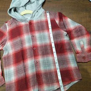 Winter Sale_kids hooded Casual Shirt