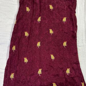 Wine colour salwar suit