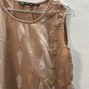 Beige Short Kurti