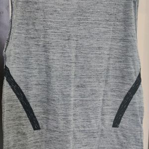 A Sleeveless Grey TShirt