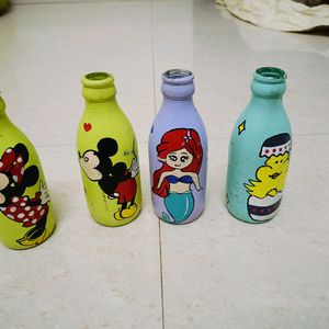 4 Cartoon Bottles