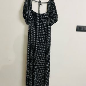 Women Polka Dot Dress In XL