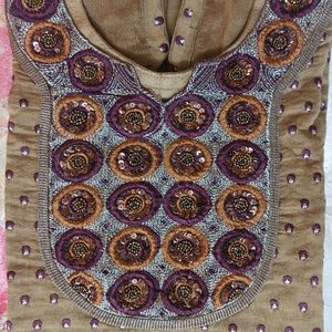 WOMEN STRAIGHT CHANDERI KURTA SET