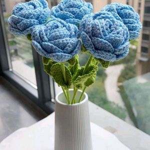 Sky Blue Crochet Roses 💙