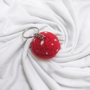 Cute Crochet Mushroom Keychain 🍄