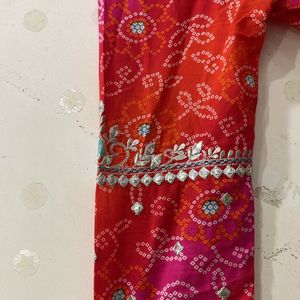 Bandhani Print Anarkali Kurta