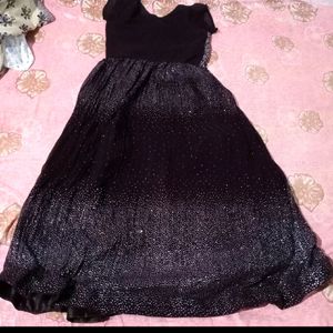 Dark Wine Party Wear Dress Full Set