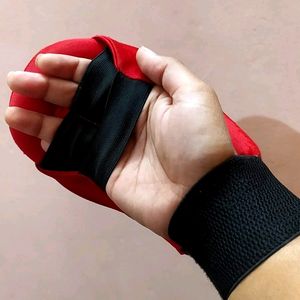 Red Pair Of Karate Gloves