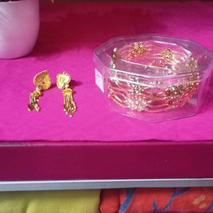 Earrings And Bangle