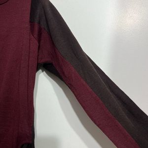 Warm High Neck Top With Pockets