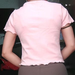 Pink Regular Short Top