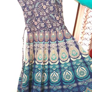 Anarkali Kurti With Attached Jacket