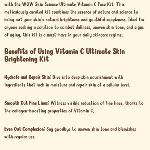 Vitamin C Skincare Range