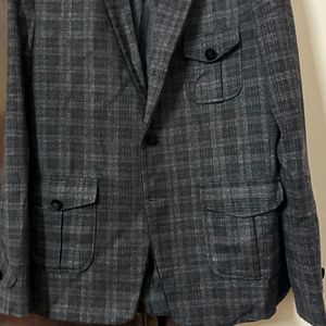 Checked blazer