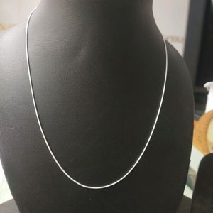 925 Silver Sleek Thin Snack 🥨 Chain 18 inch