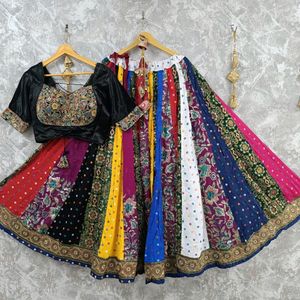 Pure Gajji Silk Navratri Lehanga