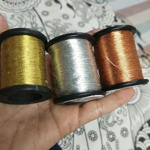 Thread Silver Gold And copper For Embroidery