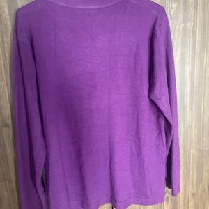 Beautiful Purple V Neck sweater