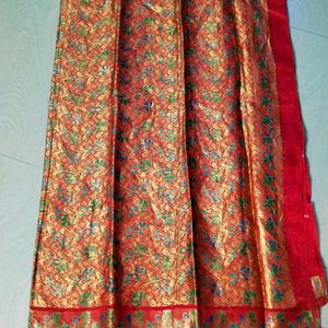 Red Colour Cotton Silk Saree