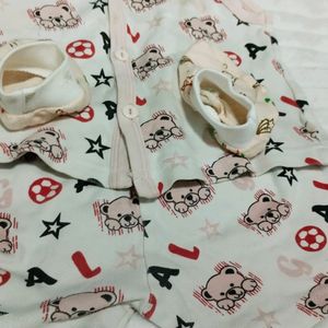 Used Baby Dress With Socks