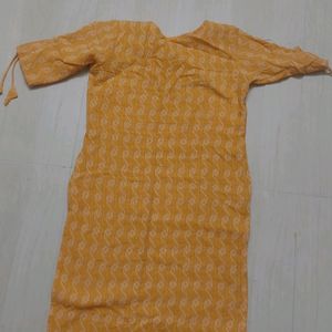 Yellow Kurthi.