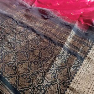 Pure Kanjeevaram Silk Saree Without blouse