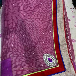 Purple Saree